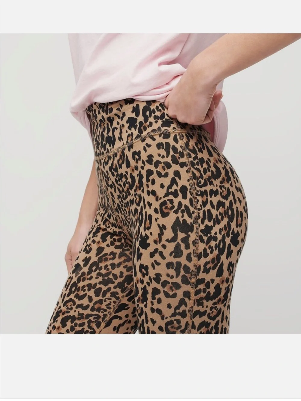 Jcrew Leopard Print High-Waist Leggings - Tan & Black size medium